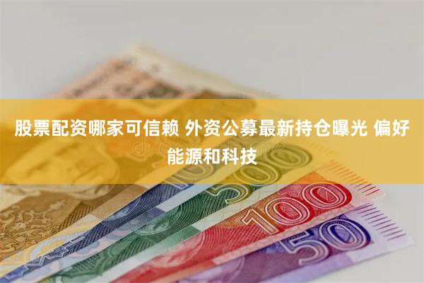 股票配资哪家可信赖 外资公募最新持仓曝光 偏好能源和科技