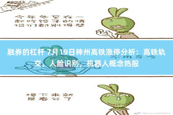 融券的杠杆 7月19日神州高铁涨停分析：高铁轨交，人脸识别，机器人概念热股