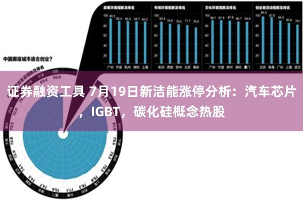 证券融资工具 7月19日新洁能涨停分析：汽车芯片，IGBT，碳化硅概念热股