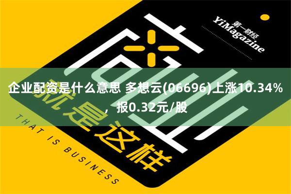 企业配资是什么意思 多想云(06696)上涨10.34%，报0.32元/股